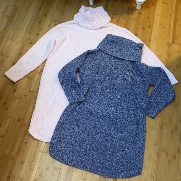 Softies Marshmallow Slouch Turtleneck Lounger Dress Gown -  L / XL Navy - Picture 2 of 15